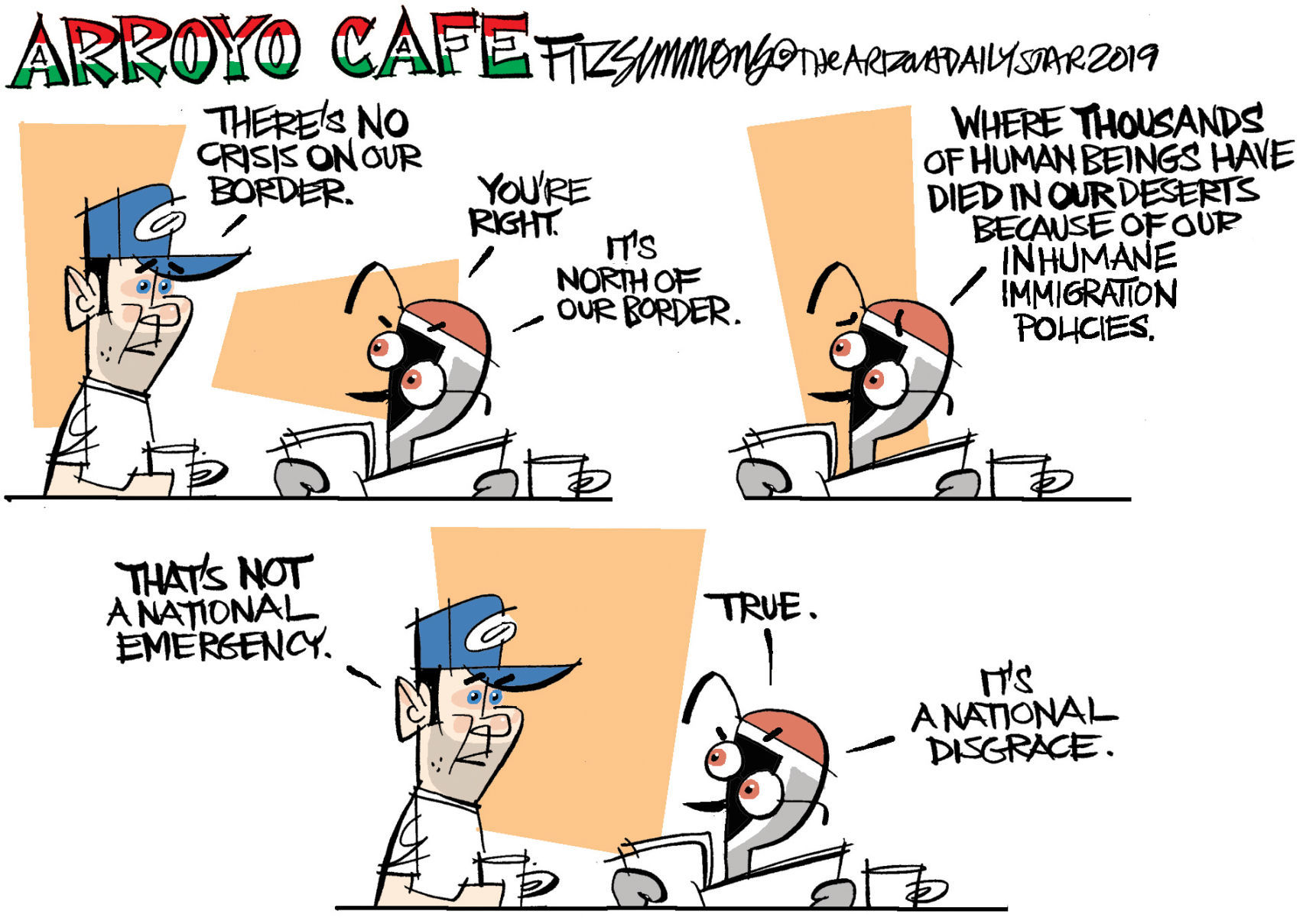 Daily Fitz Cartoon: Border Crisis